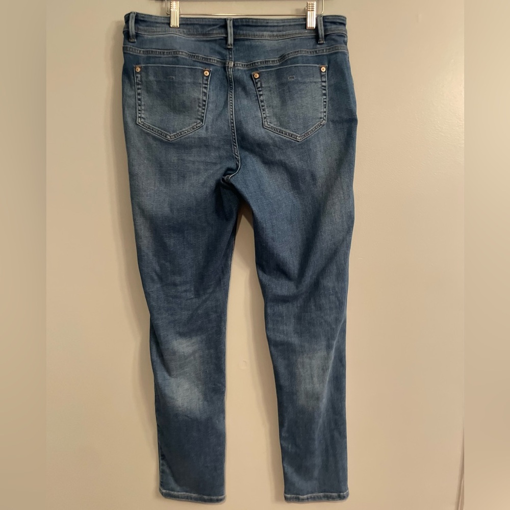 J jill Denim Authentic Fit Sim Ankle 5 Pocket Blue Women's Jeans Tall - Picture 4 of 8